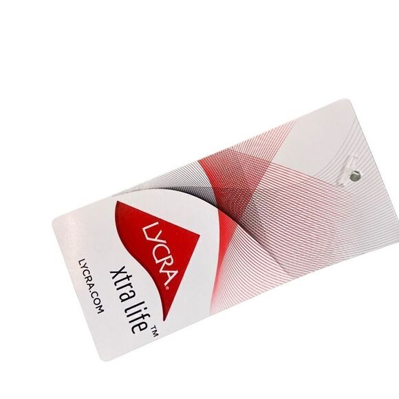 NWT lands end striped criss cross front multi color athletic/ swim top size 4 - Picture 5 of 6